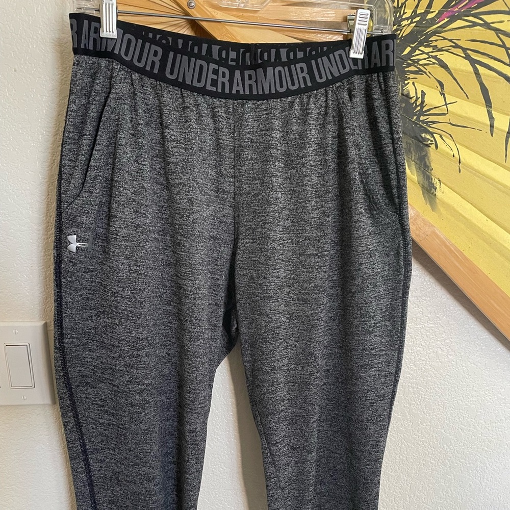 Under Armour, grey leggings size medium.